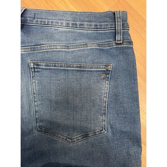 Madewell Mid-Rise Kick Out Stretch Womens Jeans Blue Size 32 Petite - Picture 6 of 11